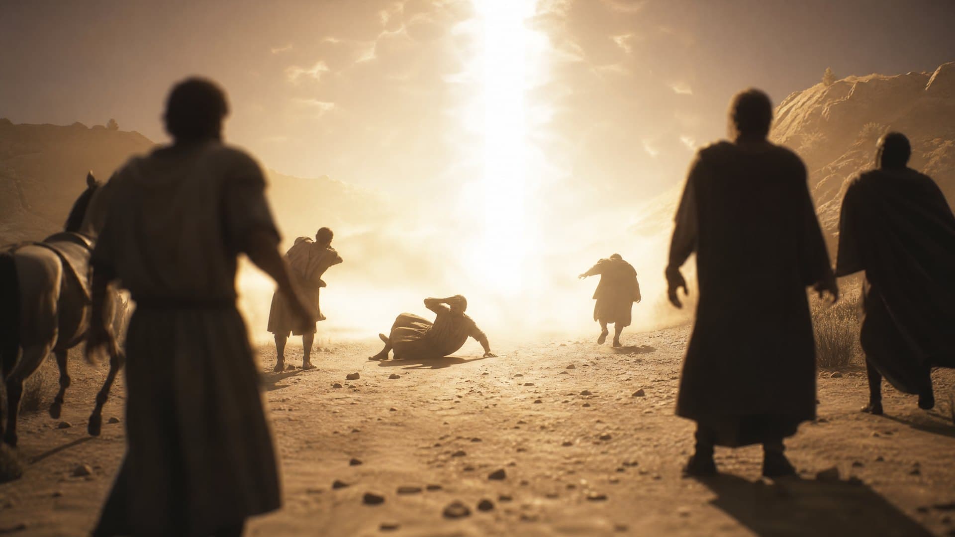 Light on the Damascus road, reconstructed for Paul’s story